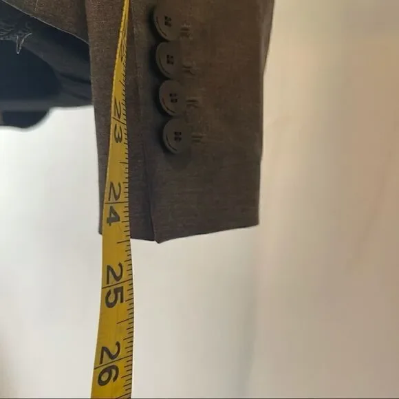 BOSS HUGO BOSS Jadena Jacket Blazer Stretch Wool Two Button Gray - Picture 8 of 10